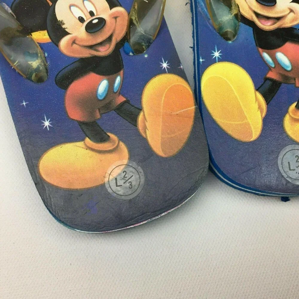 Disney Mickey and Minnie Mouse Flip Flops Sandals Size 2/3 Large